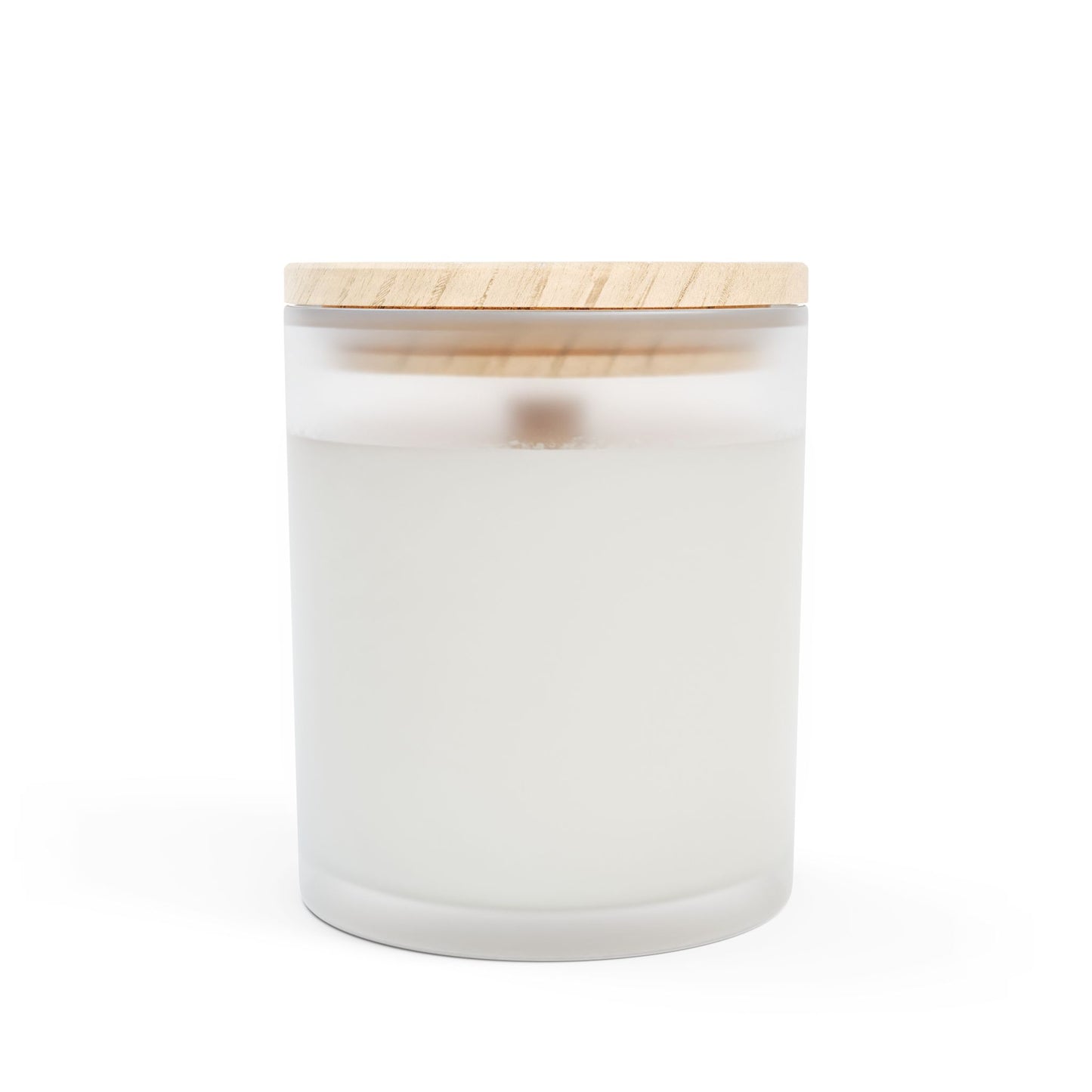 A Pretty Girl 11oz Frosted Glass Candle - Hand-Poured Soy Wax with Wooden Wick